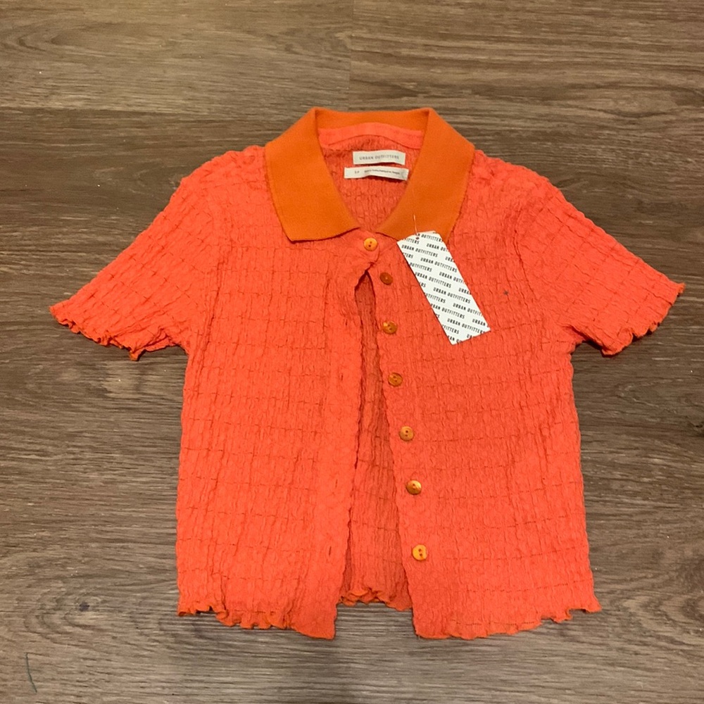 orange urban outfitters top